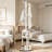 Freestanding Entryway Coat Rack, Hanger Stand With 3 Shelves, Hall Tree With Hooks, Standing Jackets Hanger Hallway Office Floor Coat Stand