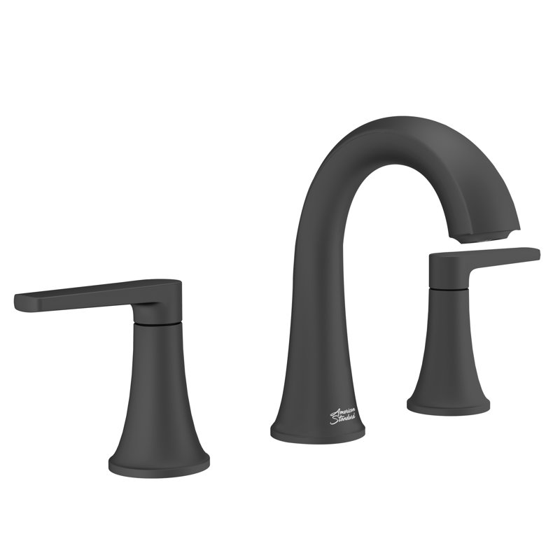 Becklow 2-handle Bathroom Faucet with Drain Assembly, Matte Black