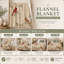 Jeté Cardinal Vintage Blossom, oiseaux rouge et brun clair avec fleurs blanches sur fond beige chaud, couche de flanelle pour canapé, chambre à coucher et coin lecture, 50 x 60 po