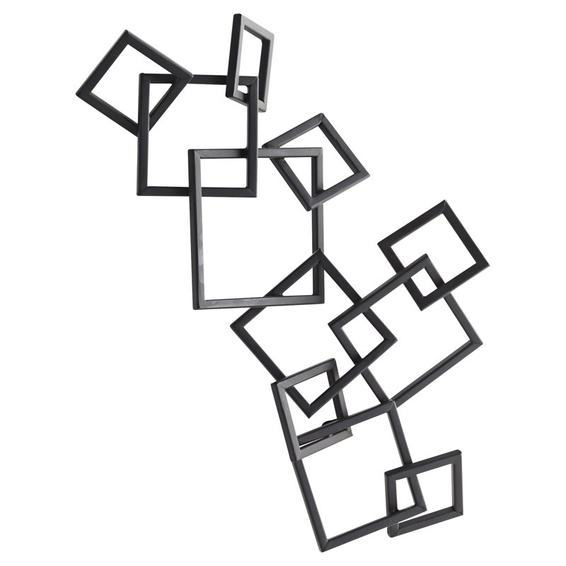 Orchestra Modern Abstract Wall Decor on Metal, 23.75" H x 11" W x 2.5" D