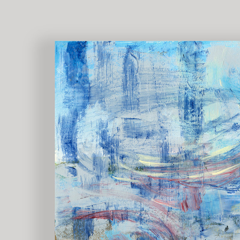 «Raindrops» par Dana McMillan, reproduction sur toile tendue, H 12 po x l 16 po x P 1,5 po