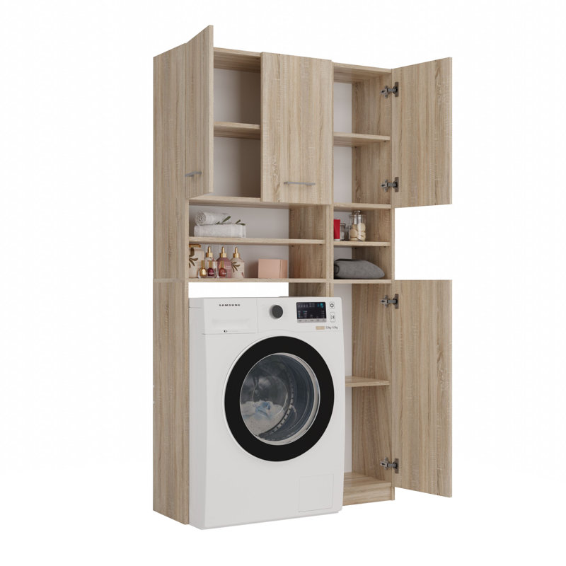 MDF Wood Laundry Room Organiser, Sonoma