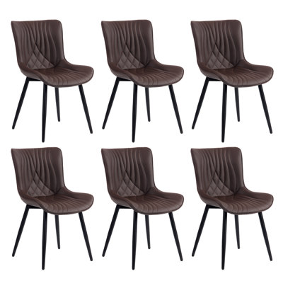 Comfortable Padded Dining Chairs with Back Easy Assembly Upholstered Side Chair, Accent Chairs for Kitchen, Dining Room