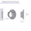 Tringle à rideaux simple réglable 1,5 po Rushaun-31462731-31462735