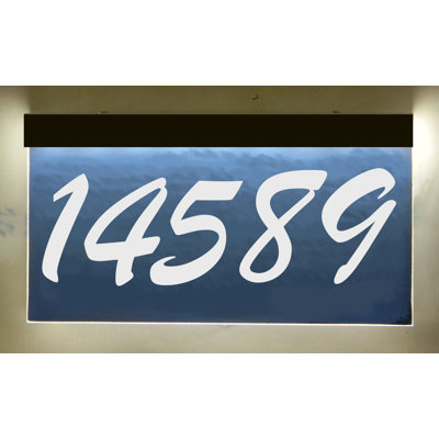 Enseigne d’adresse 1 ligne à del avec un transformateur enfichable