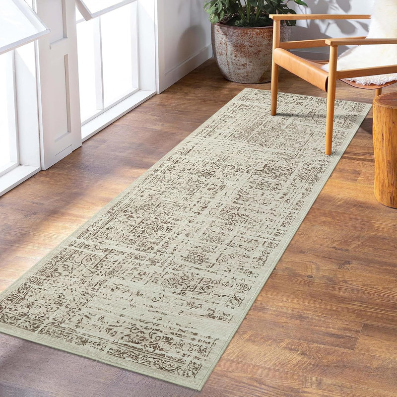 Hallway Runner Rug 2x6 - Black Kitchen Rugs Non Slip Washable Soft Touch Carpet Runner Rug Stylish Rug Runner Home Kitchen
