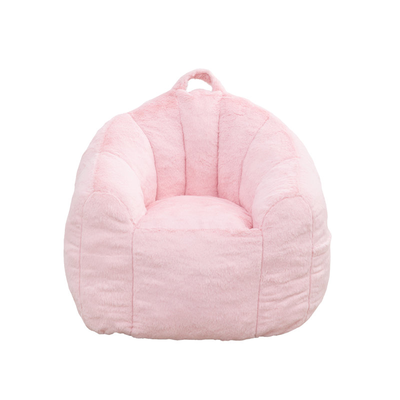 Fabric Bean Bag Chair, Pink