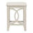 Farmhouse 3-Piece Counter Height Dining Set with USB Port and Upholstered Stools, Milky White Finish-51436936