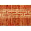 Tapis de couloir oriental orange en laine orange Gabbeh Kashkoli