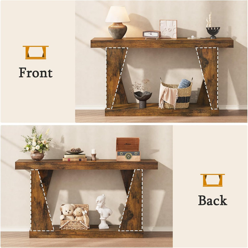 55 Inch Console Table with Storage