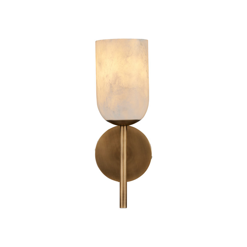 Belmont 1 - Light Armed Sconce, Antique Brass
