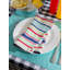 Serviette de coton imprimée 20 po basic stripe Almanzar