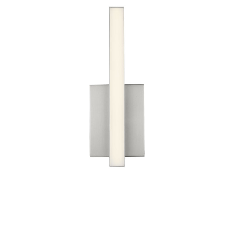 Meuble-lavabo à DEL, H 4,5 po x l 13 po x P 2,25 po, Nickel brossé