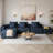 Boneless 170" Oversized Modular Sectional Sofa 5-Seat Sparkling Couch with 6 Pillows, No Assembly Required-2028980216