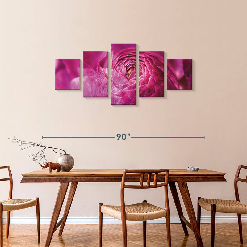 Ranunculus Abstract, 34" H x 74" W