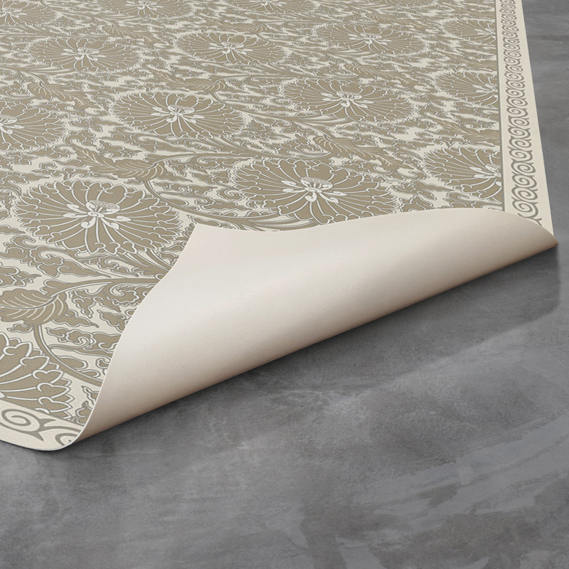 Alessandra Vinyl Floral Indoor Rug, Rectangle 1'9" x 2'8"