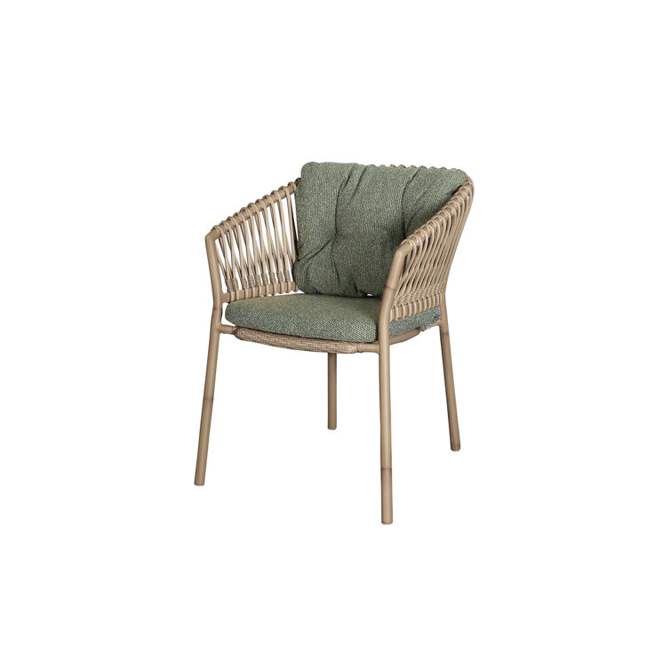 Ocean Stacking Patio Dining Armchair Frame with Cushion