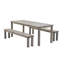 8 - Person Wood Patio Dining Set with Rectangular Table