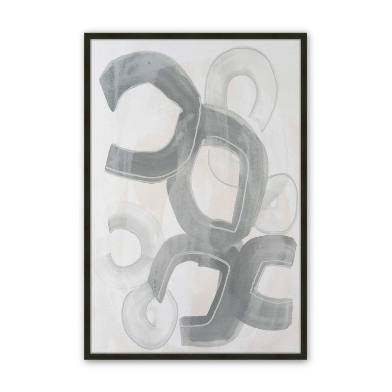 «Granite Turntable II» par June Erica Vess, reproduction d'art sur toile, H 48 po x l 36 po, Noir