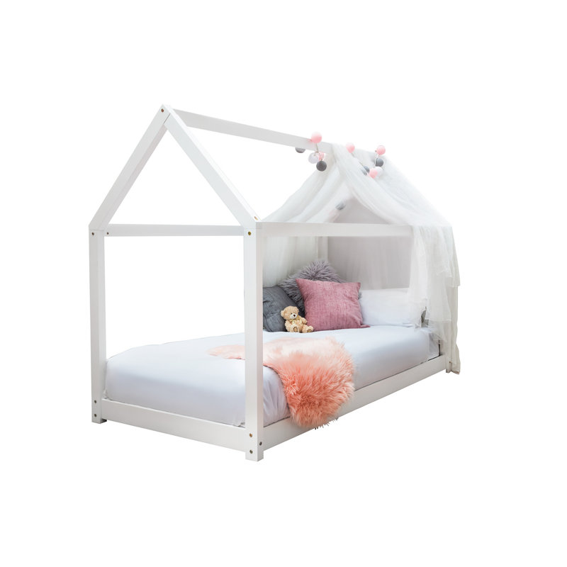 Mosley Single (3') Standard House Beds, No Mattress, Single (3'), White