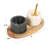 Millwood Pines Ramessu Marble Condiment Server
