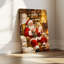 Père Noël atelier, art mural sur toile-1481946430