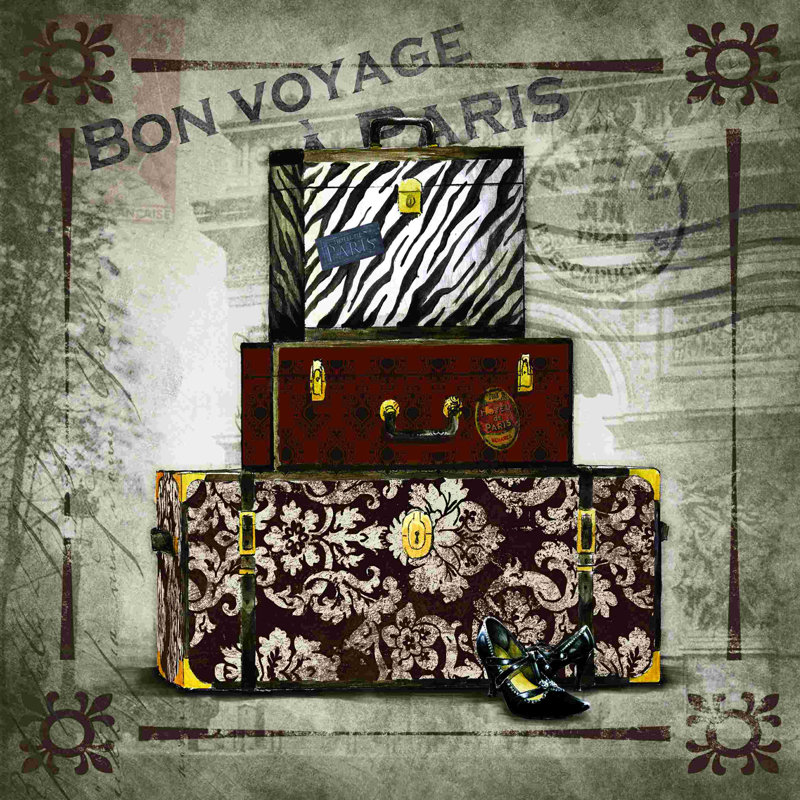 Paris Paris - Impression sur toile tendue, L 12 po x H 12 po