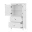 Armoire de rangement pour salle de bain avec 2 portes et tiroirs - Tablette réglable-113672835