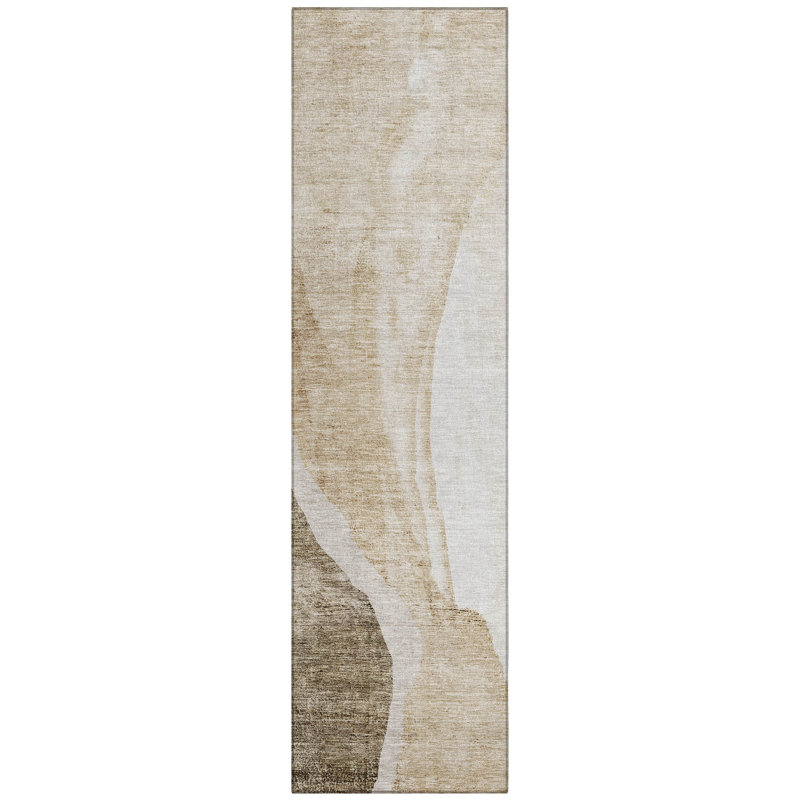 Chieu Washable Abstract Indoor / Outdoor Rug, Runner 2'3" x 7'6"