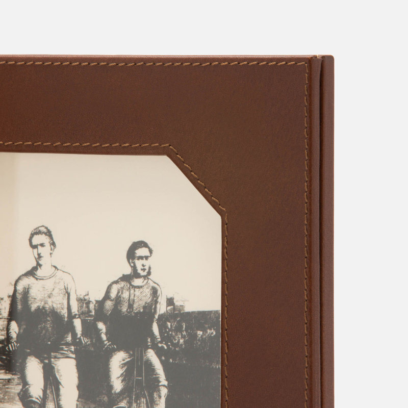Muir, Tobacco, Double Frame, 5"X7", Full Grain Leather, Tobacco