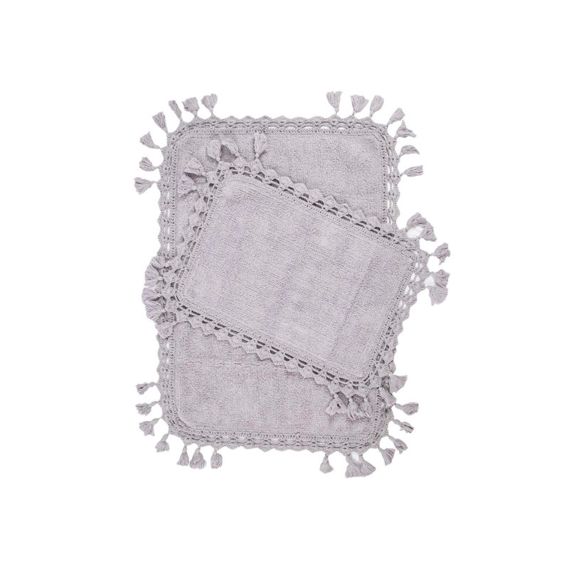 Ensemble de tapis de bain luxueux (2 pièces), 15,7 po x 23,6 po et 23,6 po x 35,4 po | 100% coton, 10,6 oz / verge carrée | Lavable à la machine, doux et absorbant, parfait pour les salles de bain élégantes et le confort sous les pieds