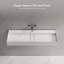 Lavabo de salle de bain mural à surface solide 47 po x 18 po Monblari - blanc mat-132520291-132520292