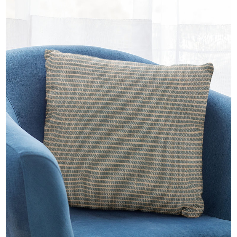 Coussin simple à rayures, 26 po x 26 po