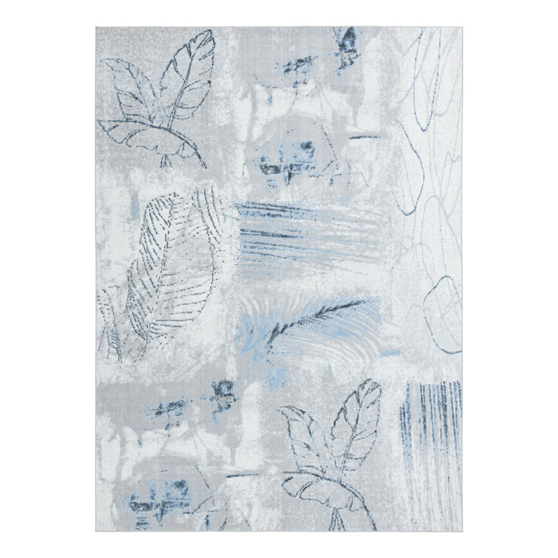 Lamm Floral Indoor Rug, Rectangle 9' x 12'