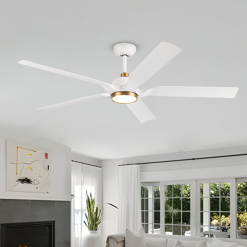 Kaveesh 60'' Ceiling Fan with LED Lights, White