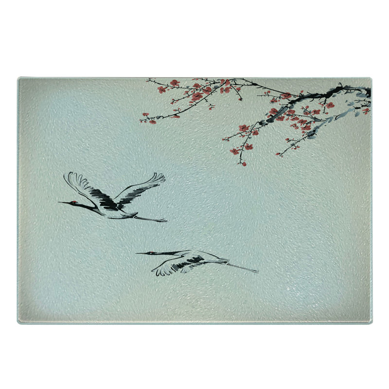 Planche à découper japonaise en verre trempé Ambesonne