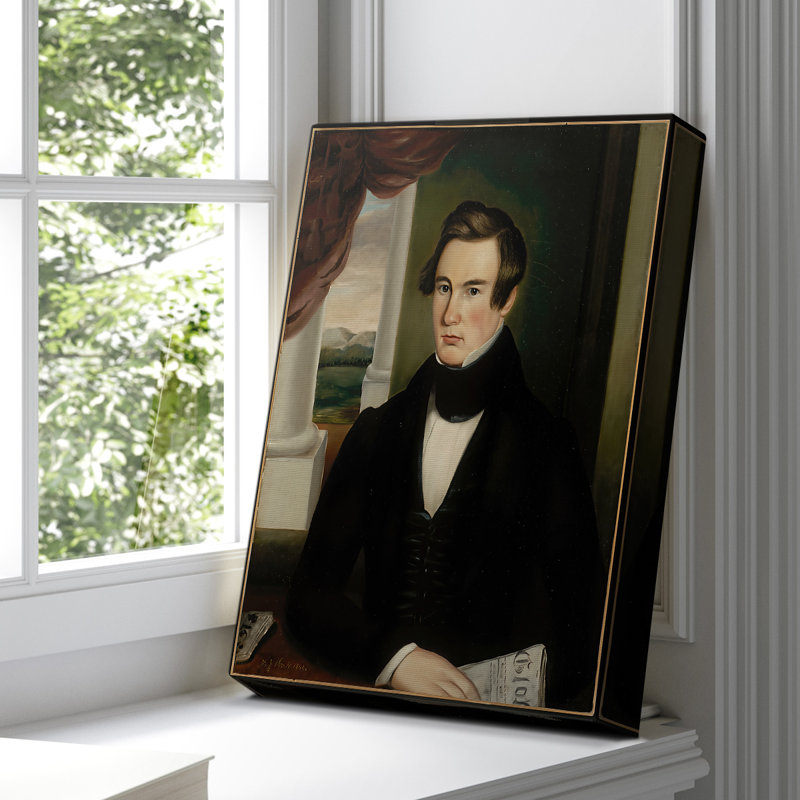 Portrait d'un homme - toile tendue par Martin Johnson Heade, 8 x 12