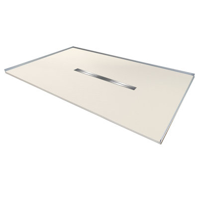 Transolid Trimslate 42-in Zero Threshold Shower Base with Center Drain