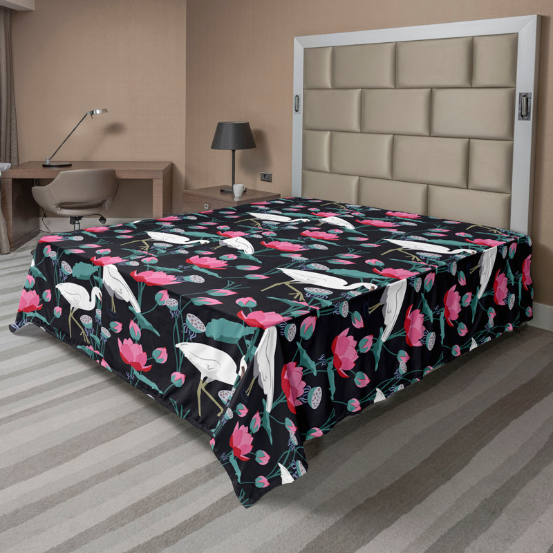 Drap plat Ambesonne Heron, Drap plat de taille très grand