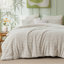 Ensembles d'édredon pour très grand lit - 3 pièces de literie en molleton blanc moelleux à double face, esthétique rayée confortable pour les chambres modernes et d'invités, décoration intérieure de luxe toutes saisons-105492176-138001062