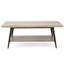 Table basse Canyon gris avec tablette inférieure pour le rangement
