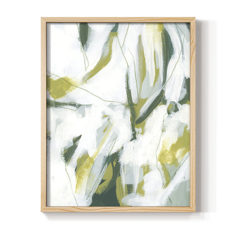 Emerald Ice I, reproduction encadrée - bois massif, H 11 po x l 9 po