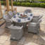Anissah 6 - Person Patio Dining Set with Oval Table