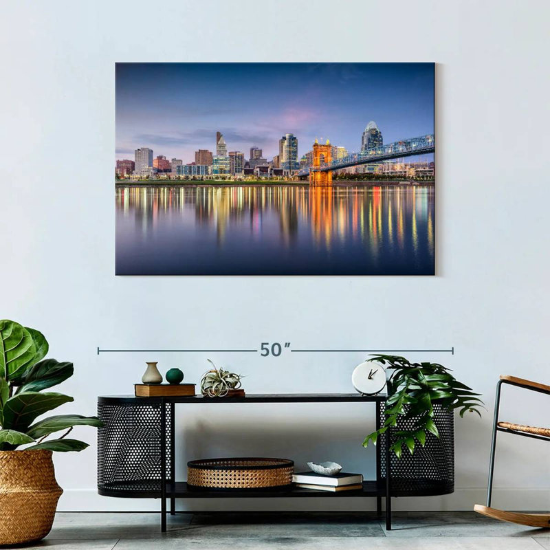 Hannes Cincinnati City Skyline, H 30 po x l 45 po