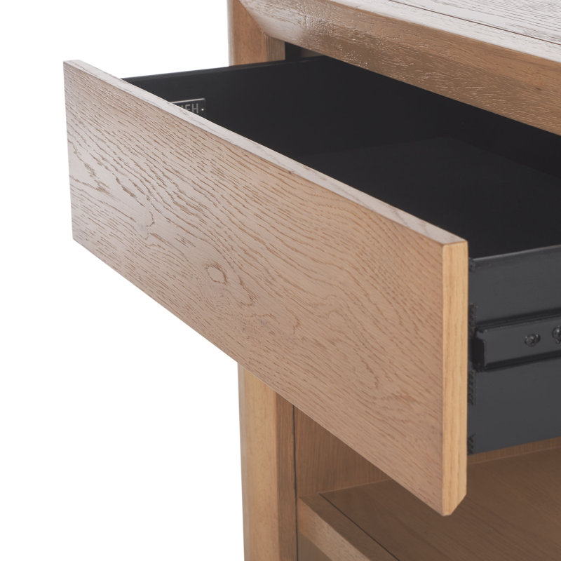 Table de chevet 1 tiroir Wyat, Naturel