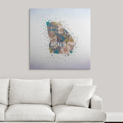 « georgia state fleur (cherokee rose) », impression