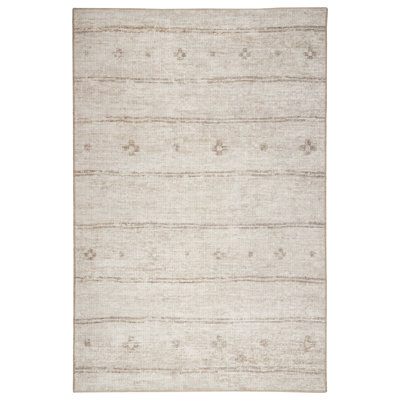  Machine Woven / Power Loomed Polyester Morrocan Stripe Rug