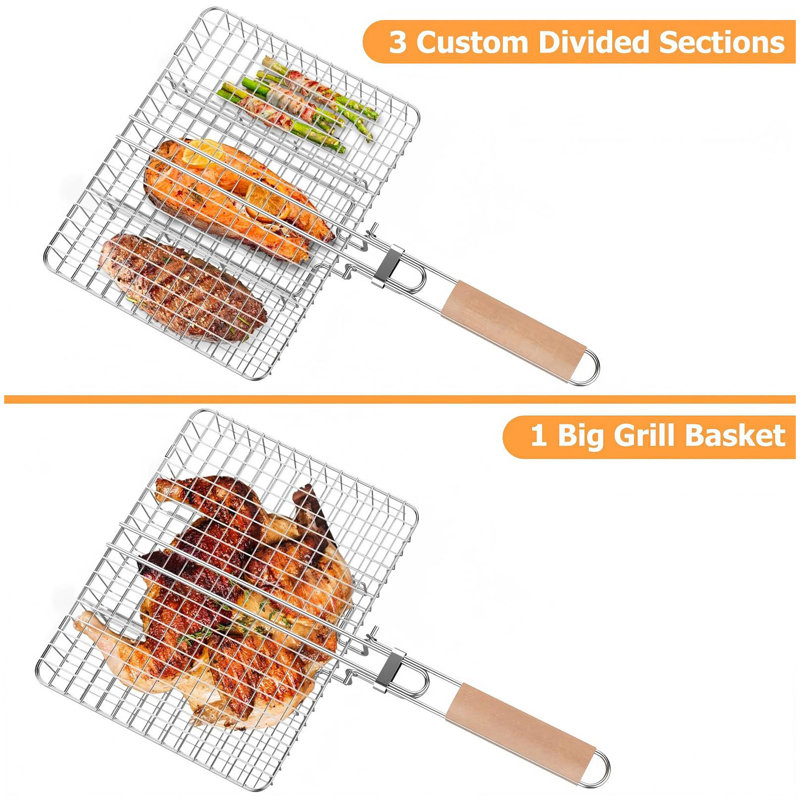 Panier de barbecue en acier inoxydable