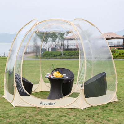 Patio Gazebo Winter Pop Up Bubble Tent - Instant Igloo Tent,Weatherproof Shelter, Cold-Resistant, Spacious, 360° Transparent PVC Windows, Foldable for Camping, Parties, Outdoor,9019E