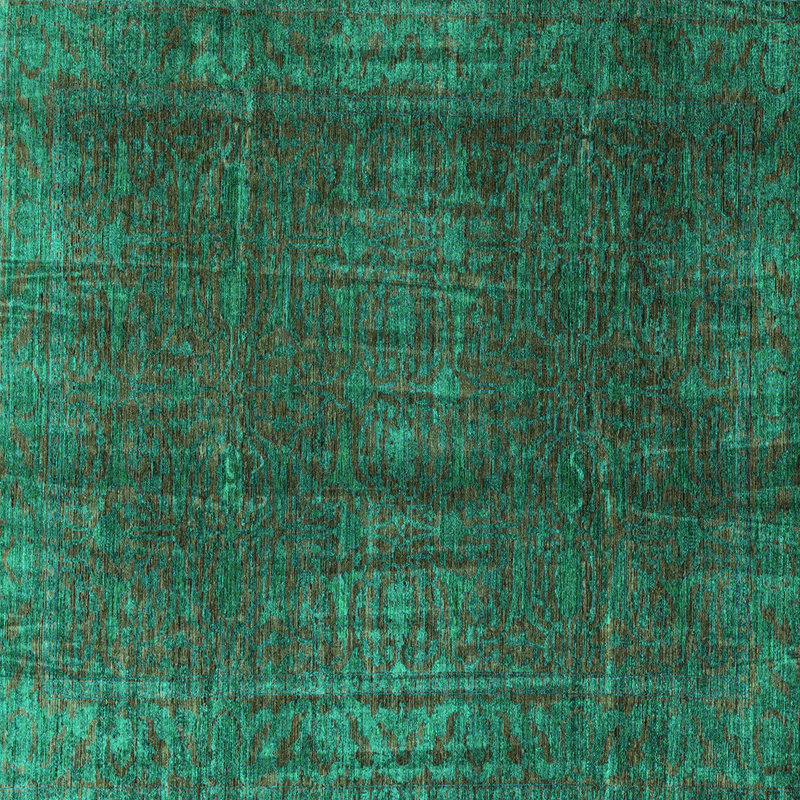 Ellaree Washable Oriental Indoor Rug, Square 8'